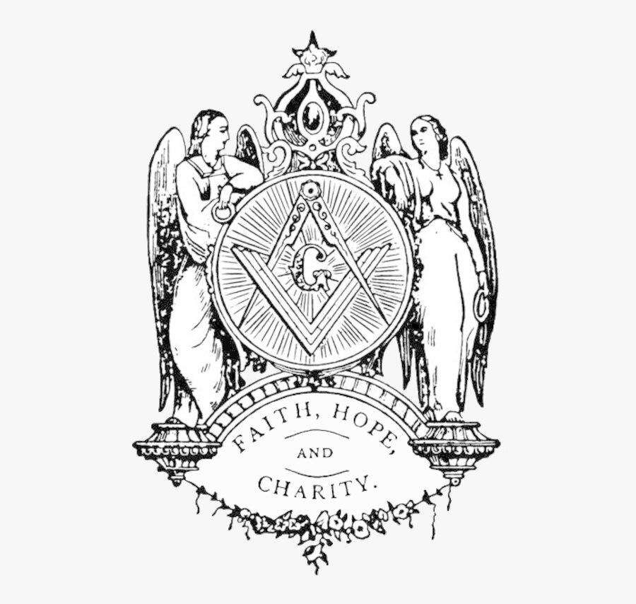 Transparent Masonic Cliparts - Freemason Compass, Transparent Clipart