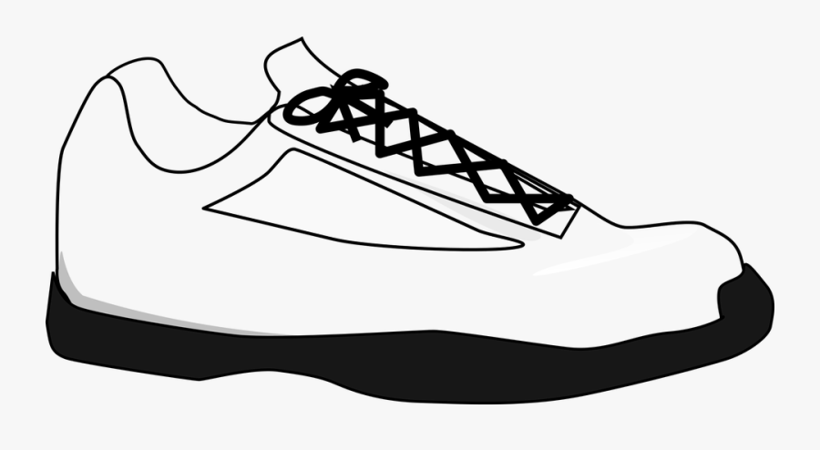 Transparent Footprints Clipart Black And White - Transparent Shoe Cartoon Png, Transparent Clipart