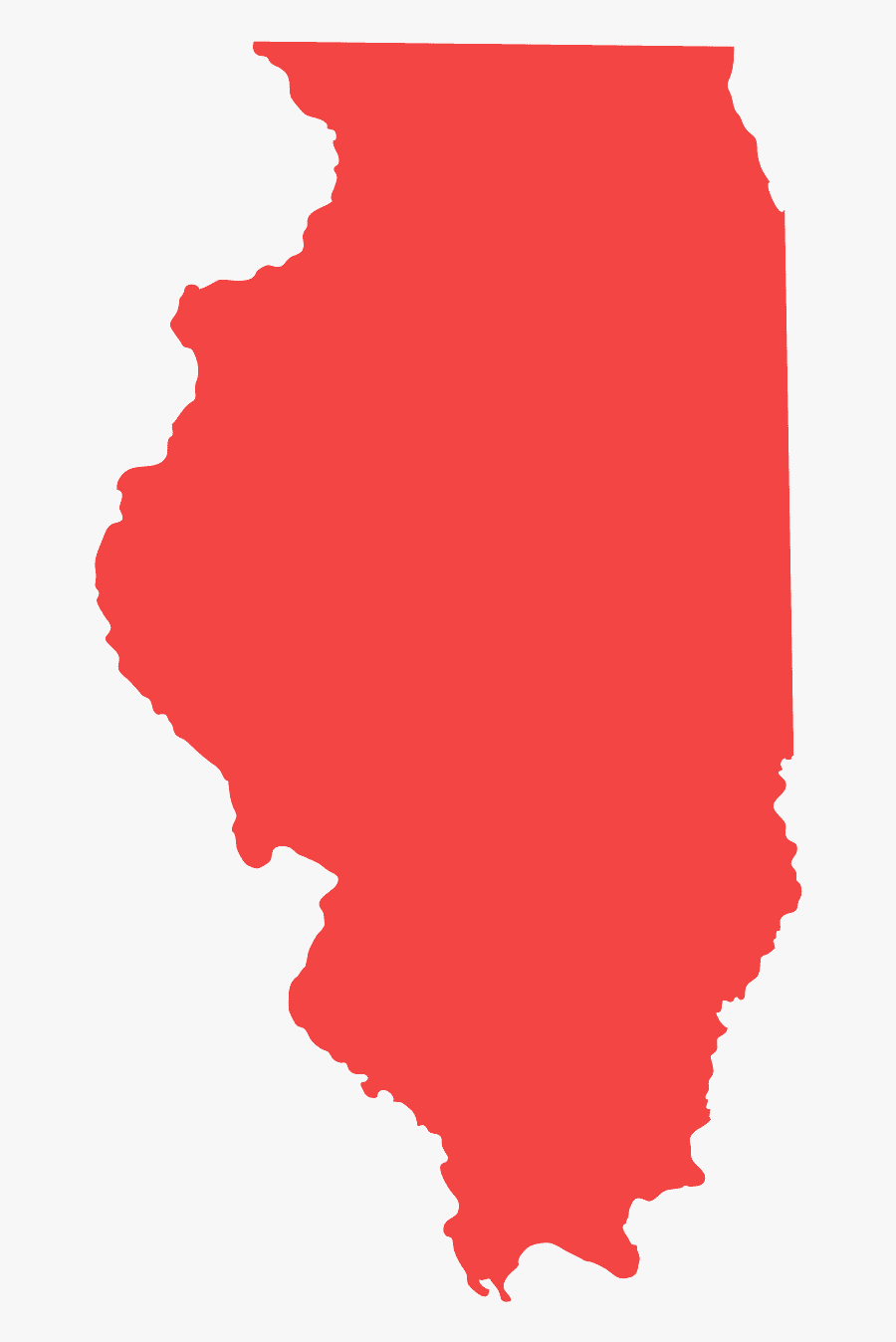 Illinois Republican Democrat Map, Transparent Clipart