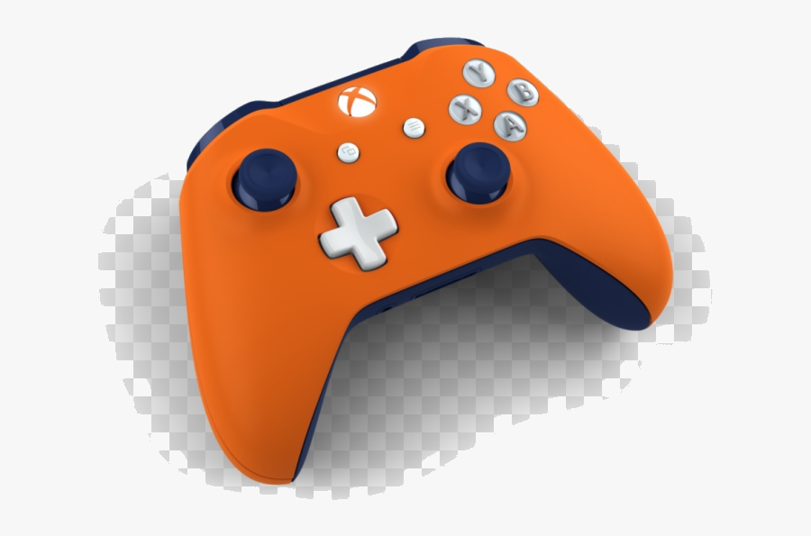 Xbox Controller Illinois Fighting Illini Blue Custom - Blue And Orange Xbox One Controller, Transparent Clipart