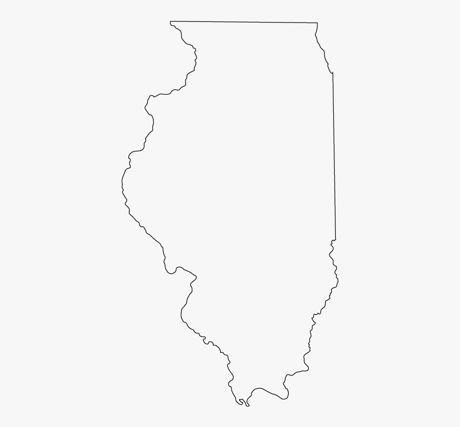 Transparent Etch A Sketch Clipart - Illinois Map Outline, Transparent Clipart