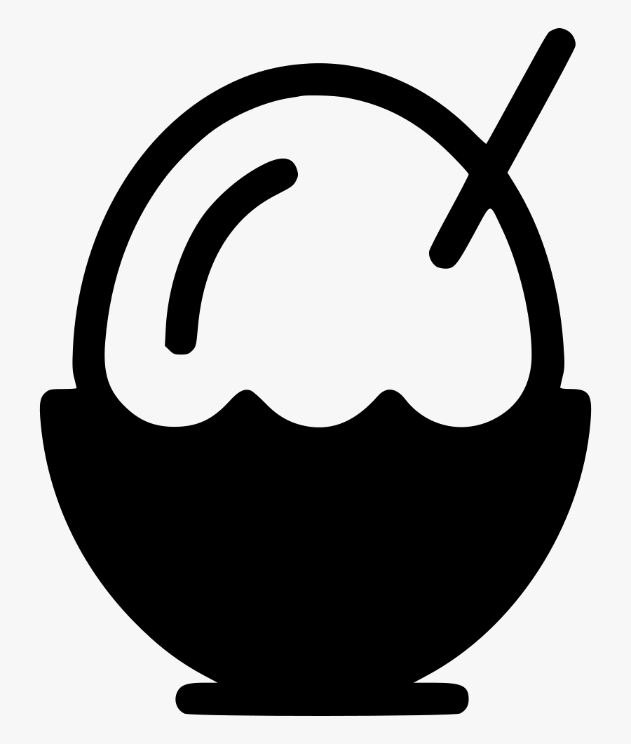 Ice Cream Bowl - Ice Cream Bowl Png Icon, Transparent Clipart