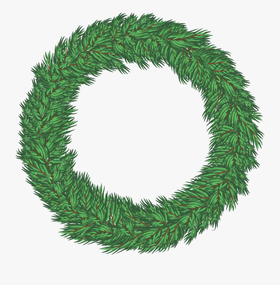 Shortleaf Black Spruce,oregon Pine,colorado Spruce,white - Christmas Wreath Vector Transparent, Transparent Clipart