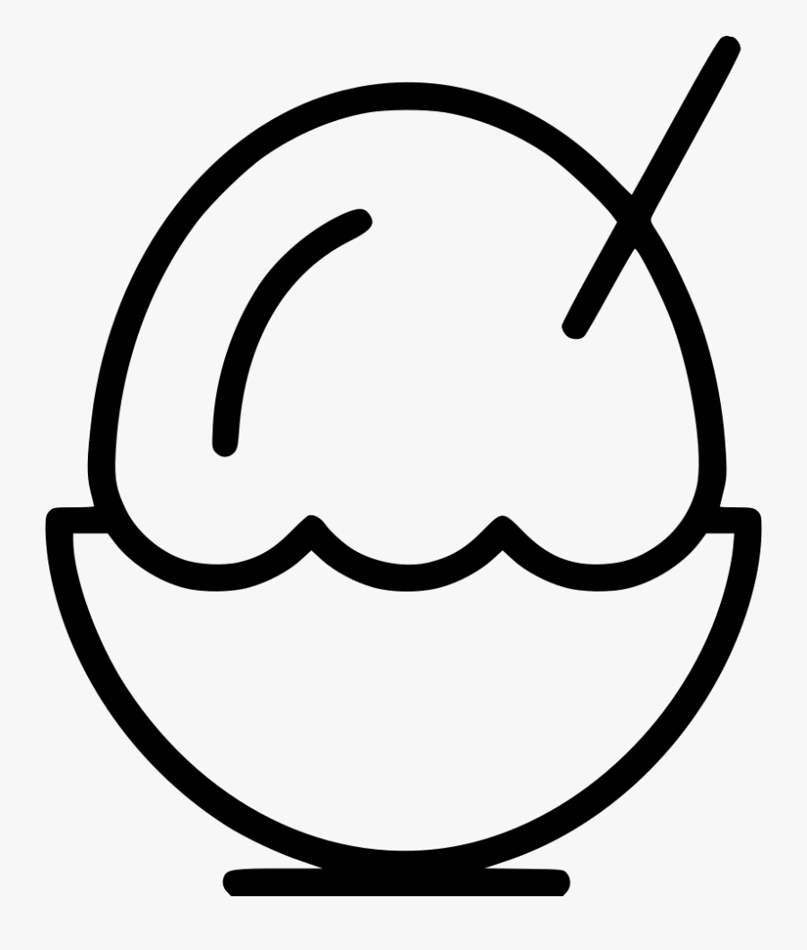 Ice Cream Bowl - Circle, Transparent Clipart