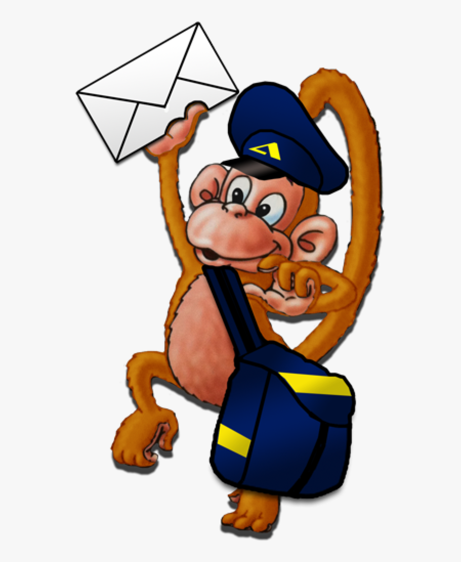 Clip Art Email Mailchimp Monkey Transprent - Monkey Postbox, Transparent Clipart