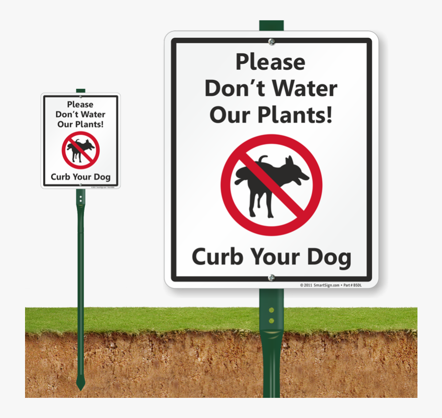 Transparent Dog Peeing Clipart - Do Not Pick Flowers Sign, Transparent Clipart