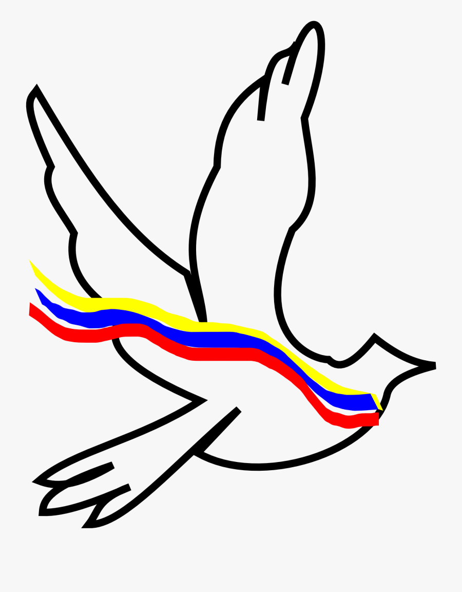 Peace Symbol With Dove Clipart , Png Download - Peace Symbol With Dove, Transparent Clipart