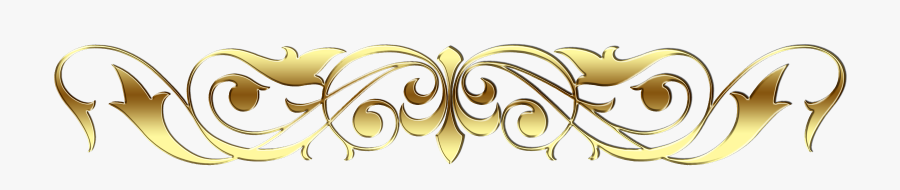 Gold Scroll Border Clipart, Transparent Clipart