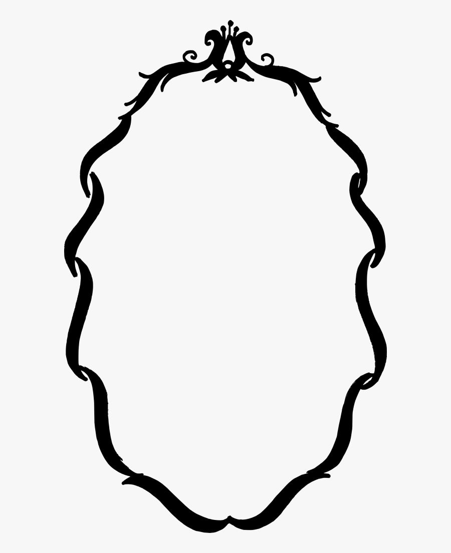 Transparent Vintage Flourish Clipart - Vector Transparent Border Png, Transparent Clipart