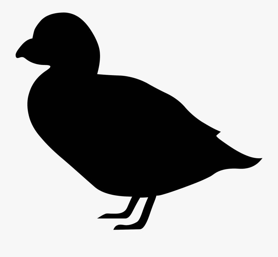 Canada Goose Duck Bird Silhouette - Puffin Silhouette, Transparent Clipart