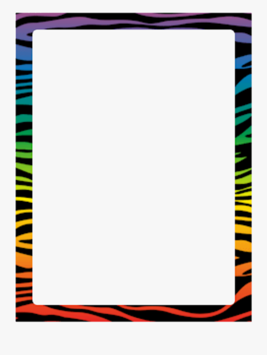 Transparent Zebra Print Clipart - Purple Zebra Print Border, Transparent Clipart