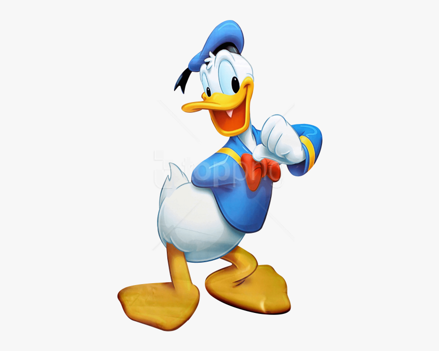 Donald Duck Clipart Happy - Transparent Cartoon Png Hd, Transparent Clipart