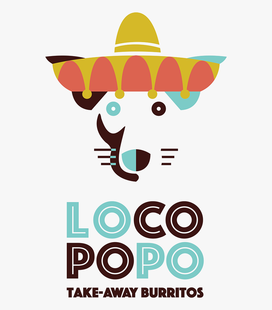 Clip Art Loco Popo Restaurant Logo - Mexican Grill Logos Modern, Transparent Clipart