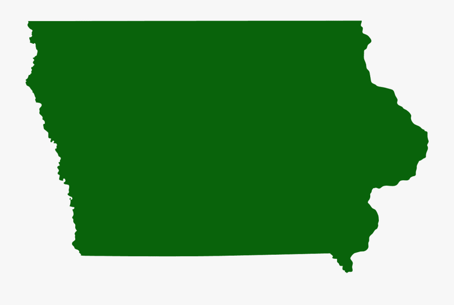 Iowa State Shape Vector Free, Transparent Clipart