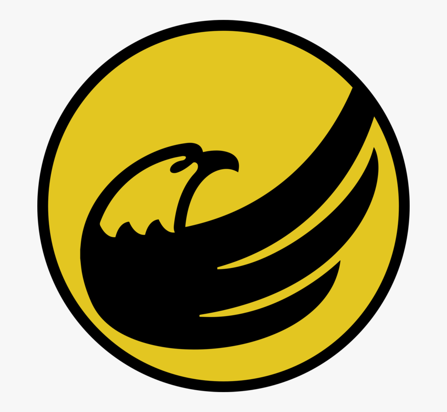 Emoticon,area,symbol - Black And Yellow Eagle Logo, Transparent Clipart