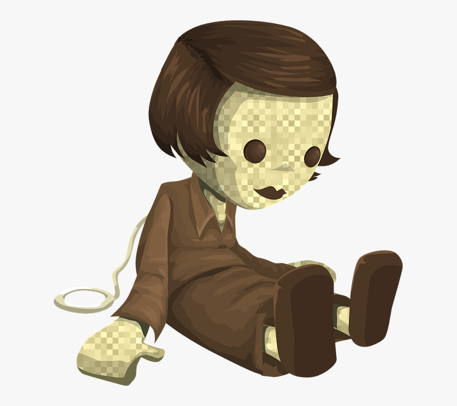 creepy doll cartoon