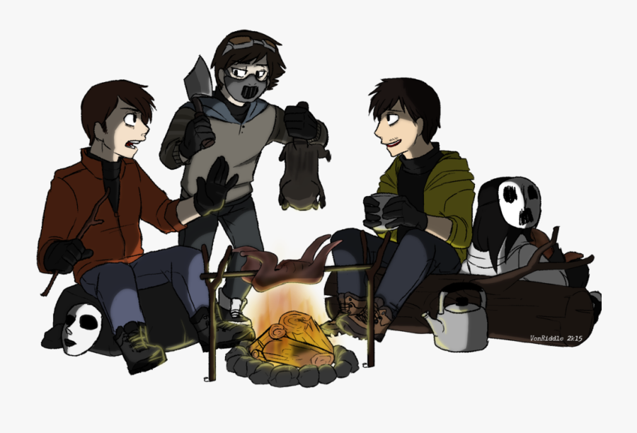 Creepy Clipart Sick - Masky Creepy, Transparent Clipart