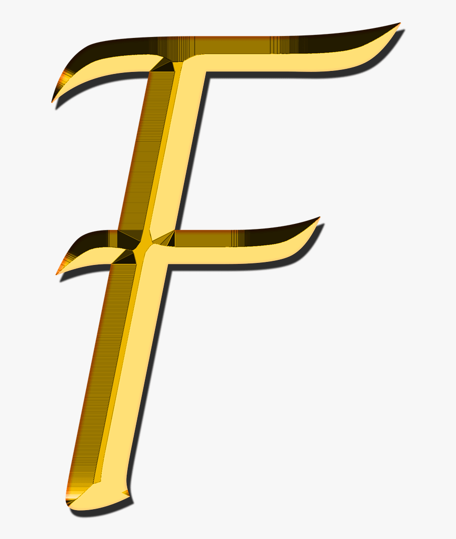 F Letter Png - Cross, Transparent Clipart
