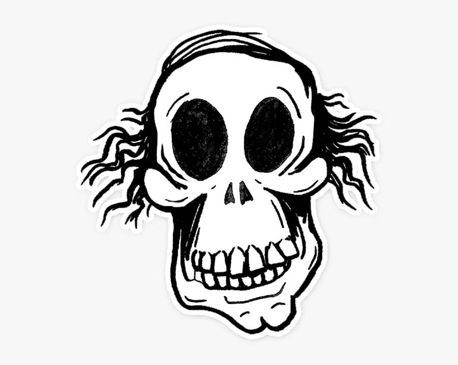 Skull Drawing At Getdrawings - Ghost Sticker Png, Transparent Clipart