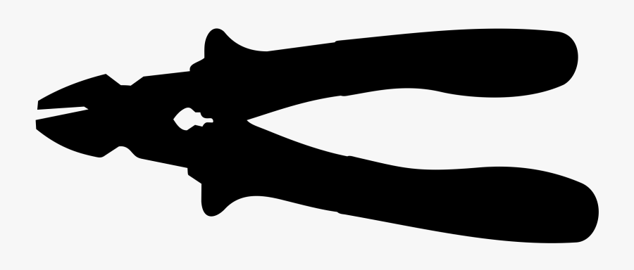 Diagonal Pliers Needle-nose Pliers Tool Clip Art - Pliers Clipart Silhouette, Transparent Clipart