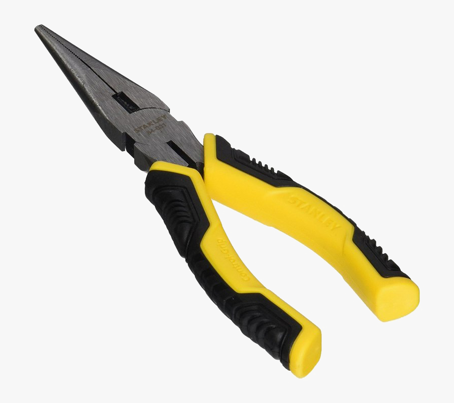 Transparent Pliers Png - Stanley 6 Long Nose Pliers, Transparent Clipart