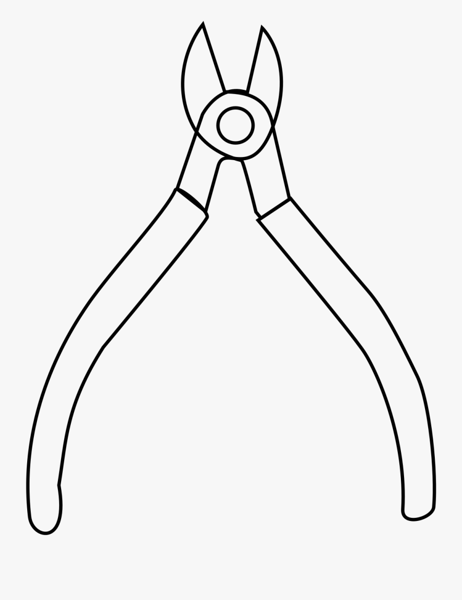 Tool Wire Cutter Coloring - Cartoon, Transparent Clipart