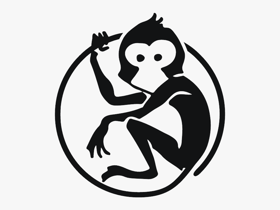 Initial Coin Offering - Black And White Logos Of Monkeys, Transparent Clipart