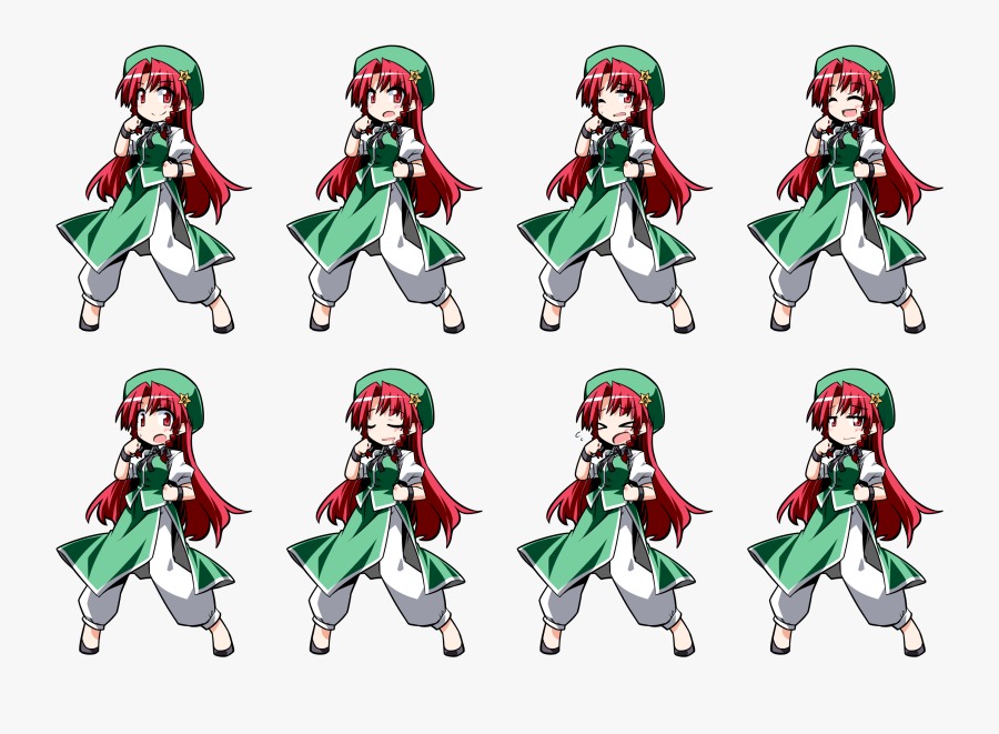 Transparent Chinese Dancer Clipart - Touhou Puppet Dance Performance Meiling, Transparent Clipart