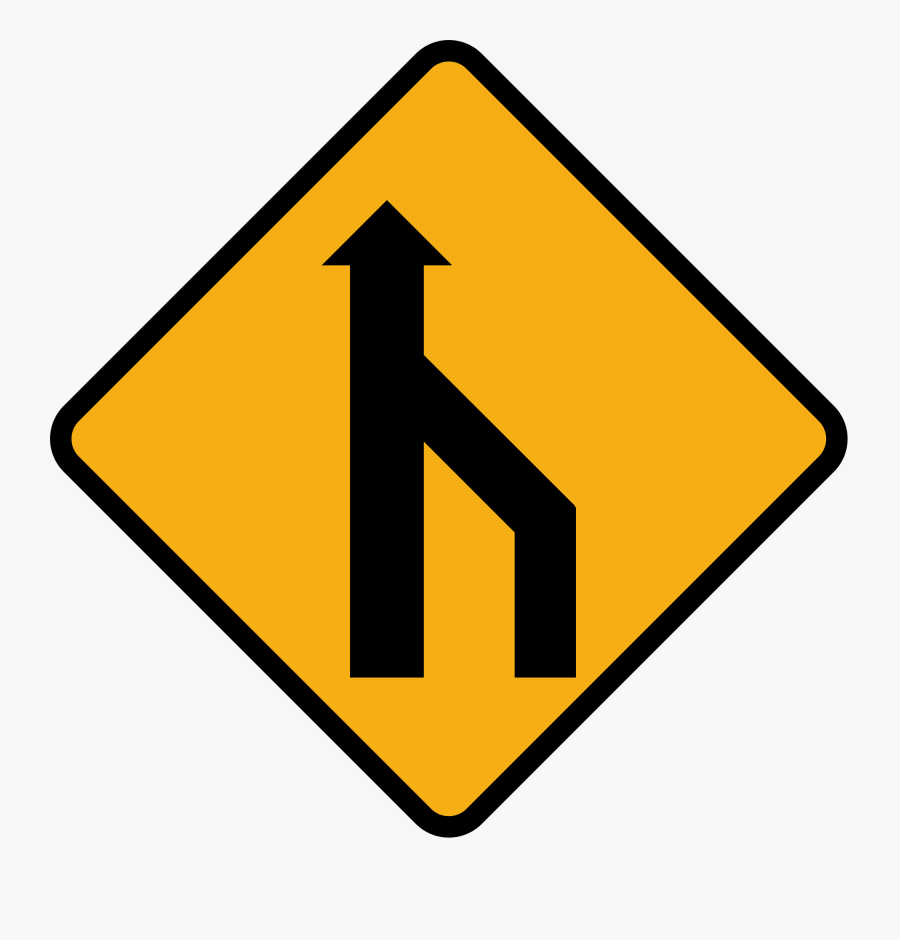 Transparent Roadsign Clipart - Road You Are Traveling On Ends Ahead, Transparent Clipart