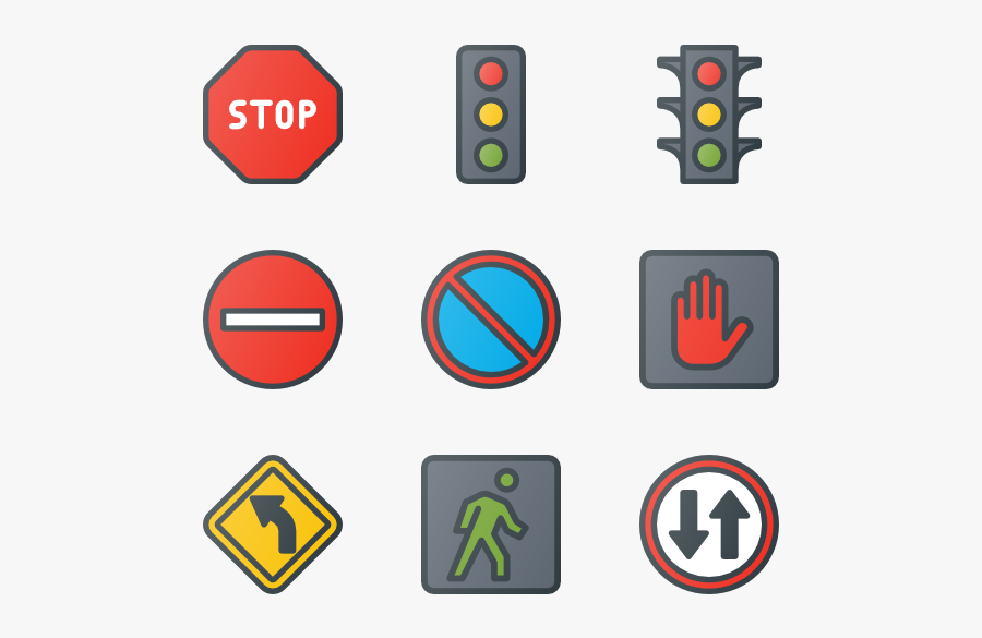 Traffic & Road Signs - Road Signs Icon Png, Transparent Clipart