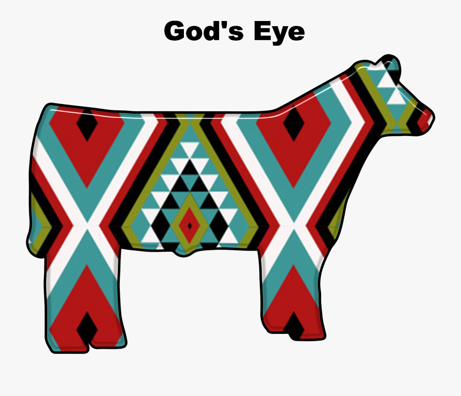 Dhc Die Cut Livestock Show Steer/heifer Decal - African Tribal Pattern Free, Transparent Clipart