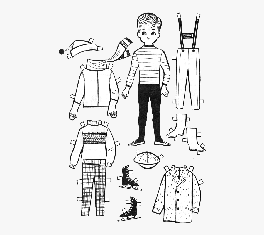 boy paper doll printable