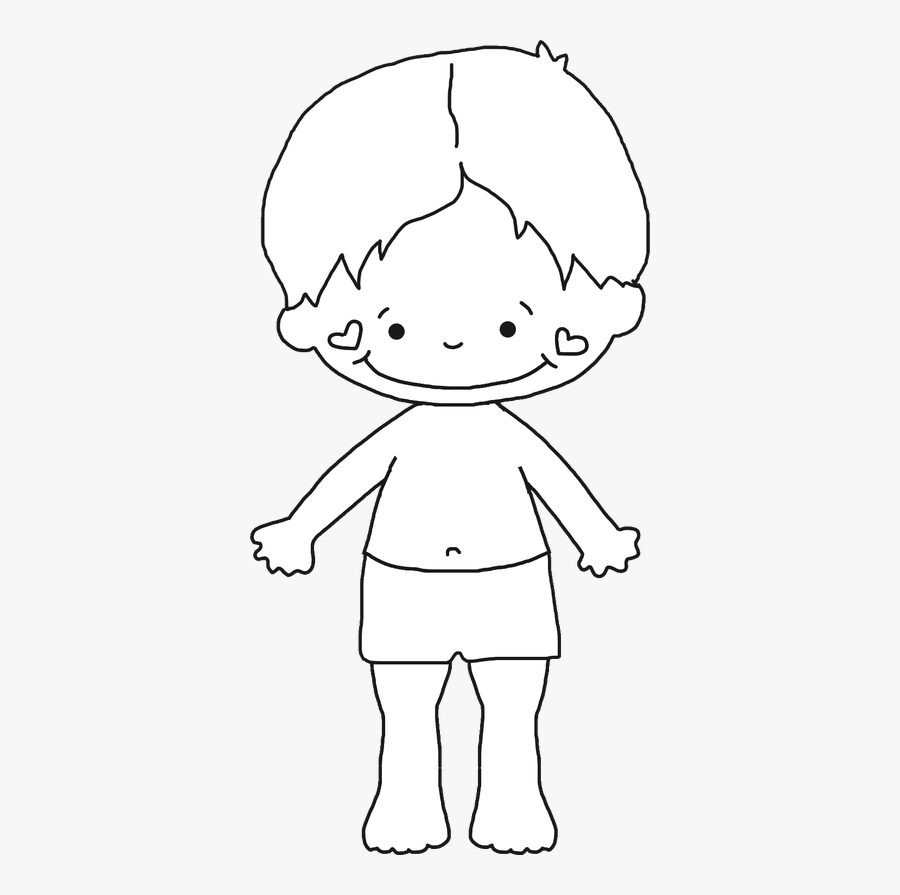 Black And White Boy Clipart, Transparent Clipart