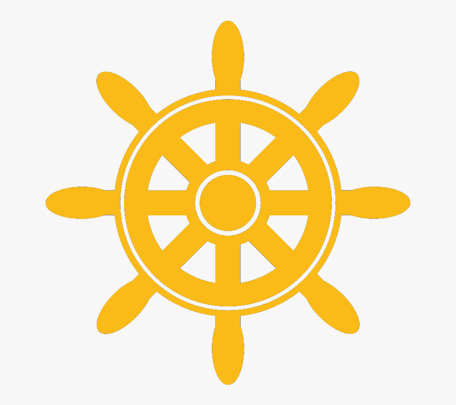 Silhouette Ship Wheel Clipart, Transparent Clipart
