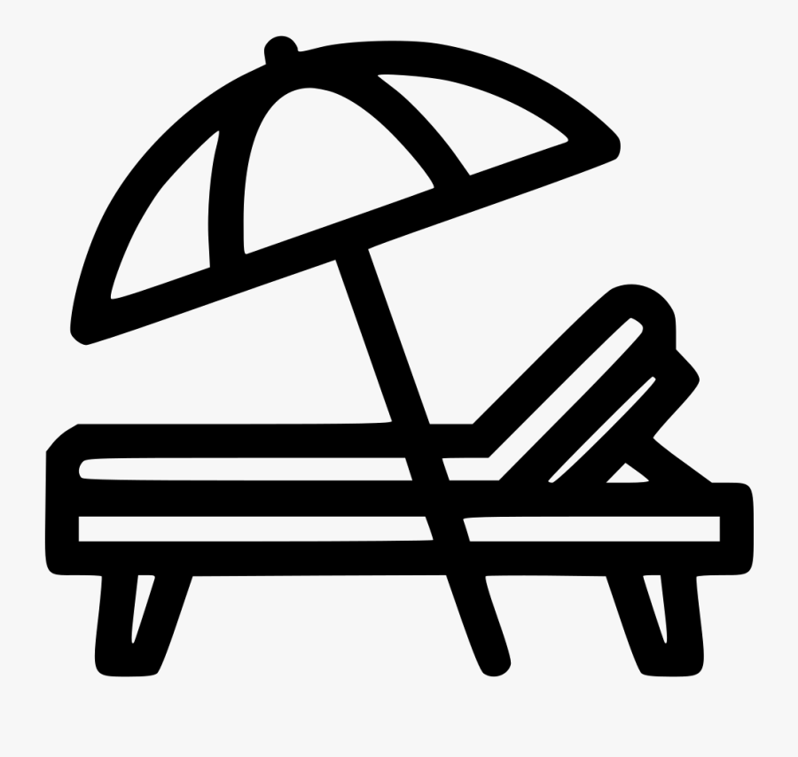 Sunbed Shadow Umbrella Summer Beach Svg Png Icon Free, Transparent Clipart