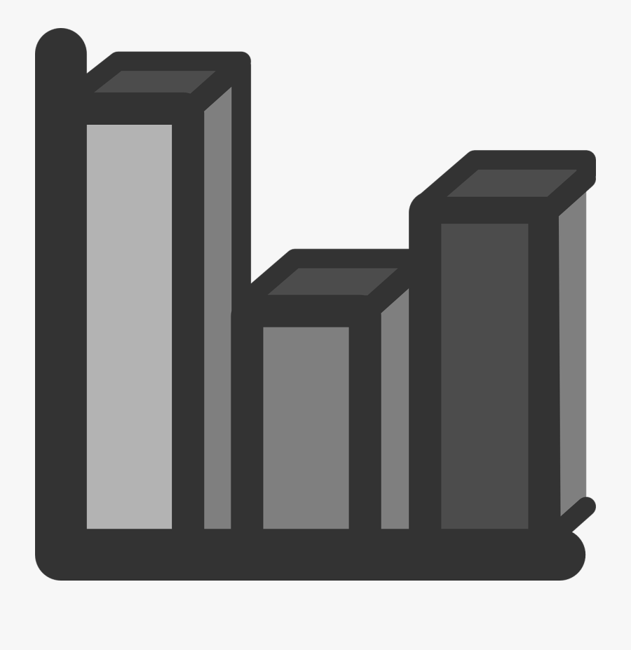 Bar Statistics Clipart Black And White, Transparent Clipart