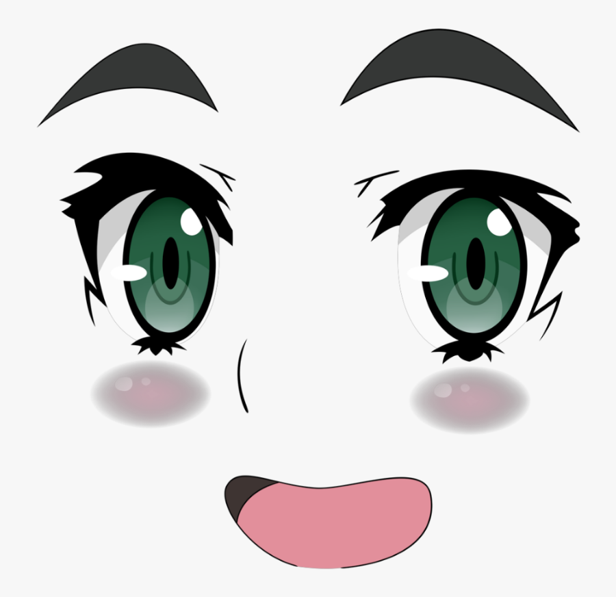 Transparent Happy Eyes Clipart Anime Girl Face Transparent