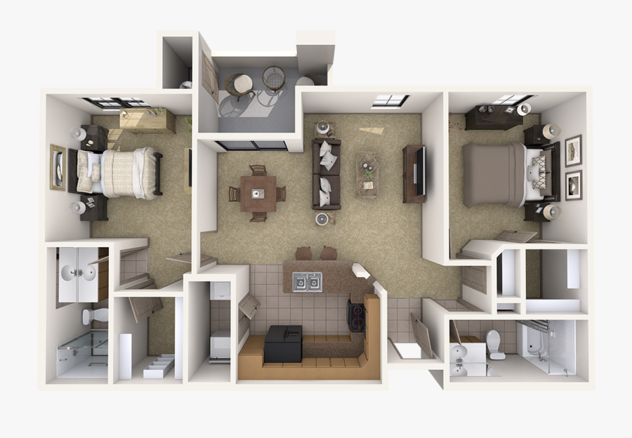 Clip Art Desert Parks Vista - Floor Plan, Transparent Clipart