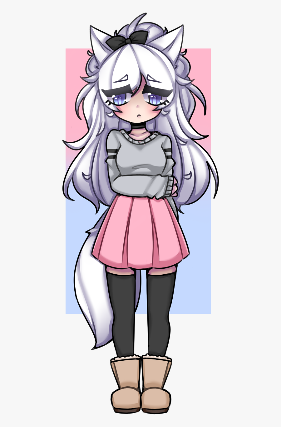 Human Clip Art Horse Illustration Legendary Creature - White Fox Anime Girl, Transparent Clipart