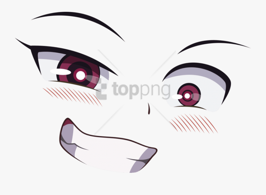 Eye Ball Perpule Png Anime - Anime Girl Face Transparent, Transparent Clipart