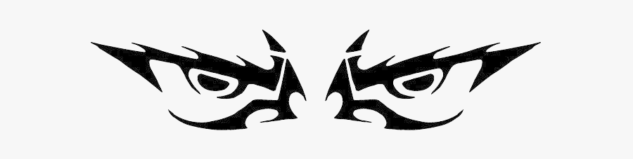 Eyes Evil Vector Transparent Png - Clip Art Mean Eyes, Transparent Clipart