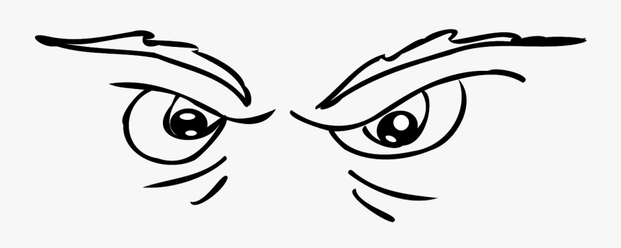 Scary Eyes Drawing Png, Transparent Clipart