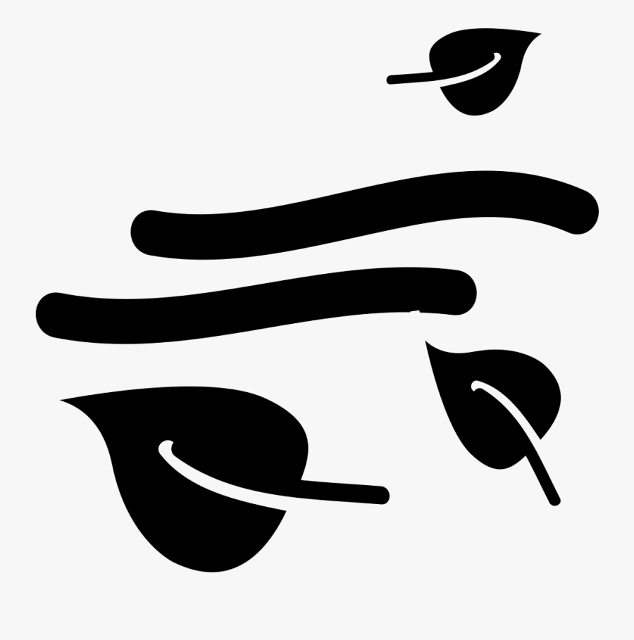 Falling Leaves With Wind Effect - Iconos De Vientos Png, Transparent Clipart