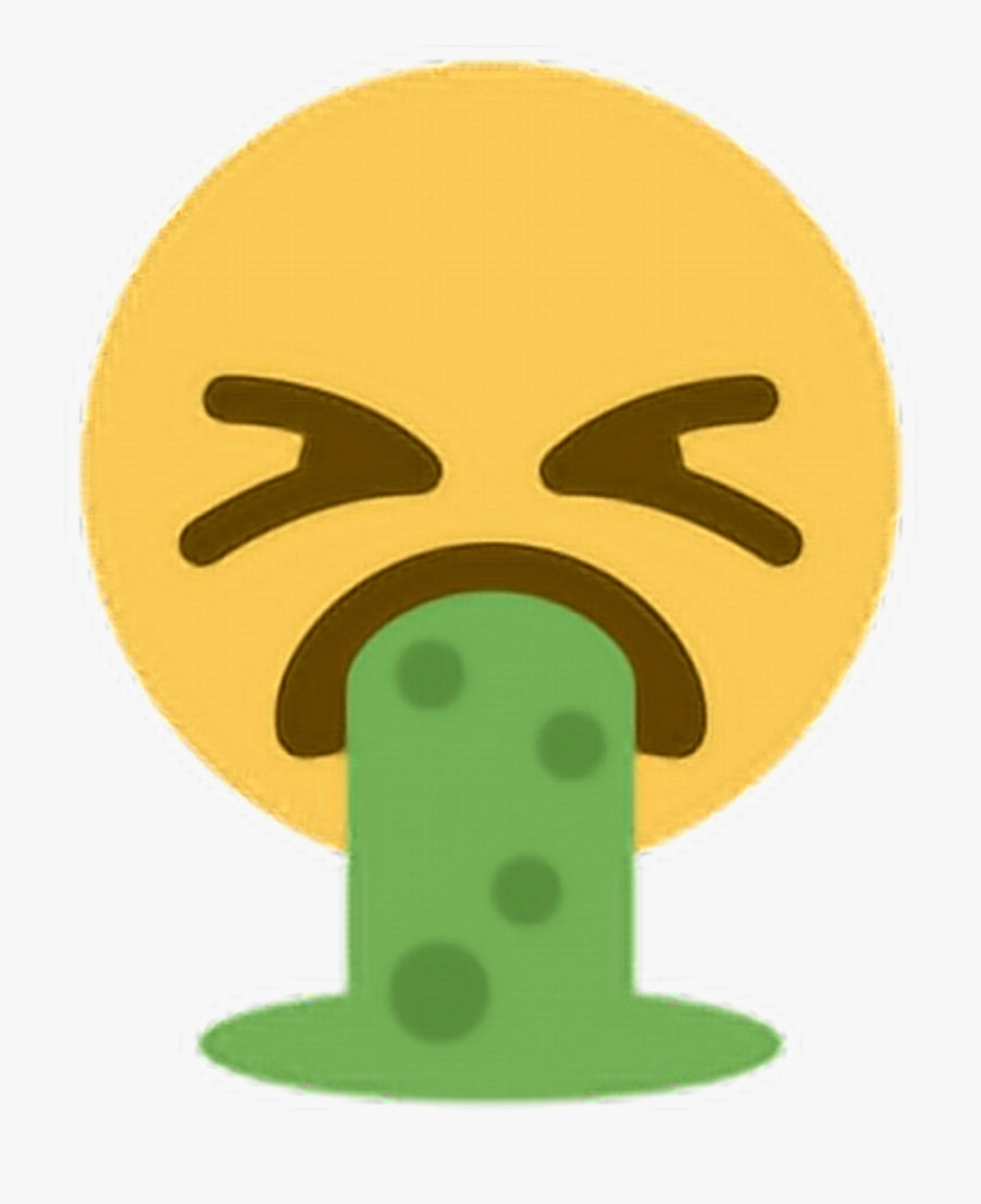 Clip Art Vomit Disgust Emoji Face - Disgusted Emoji, Transparent Clipart