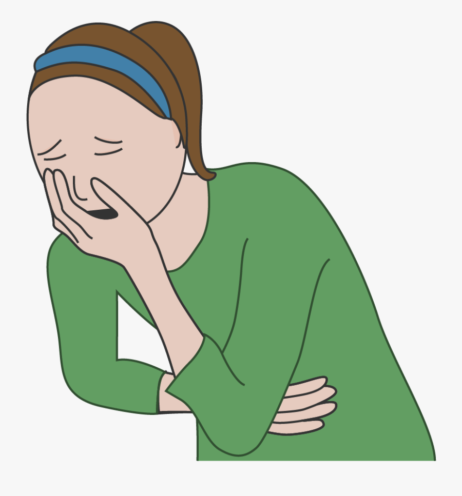 Cartoon Nausea And Vomiting, Transparent Clipart