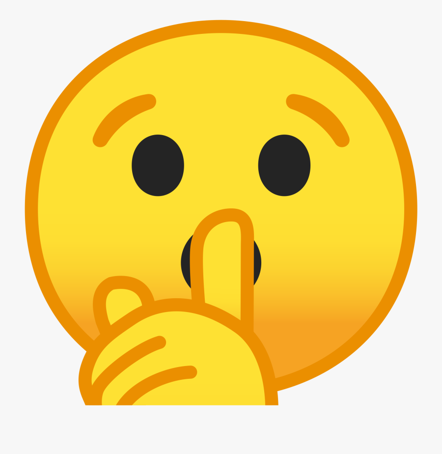 File Noto F B - Android Shh Emoji, Transparent Clipart