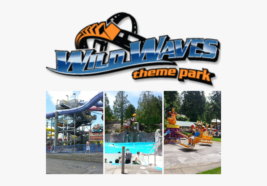 Wild Waves Theme Park Logo, Transparent Clipart