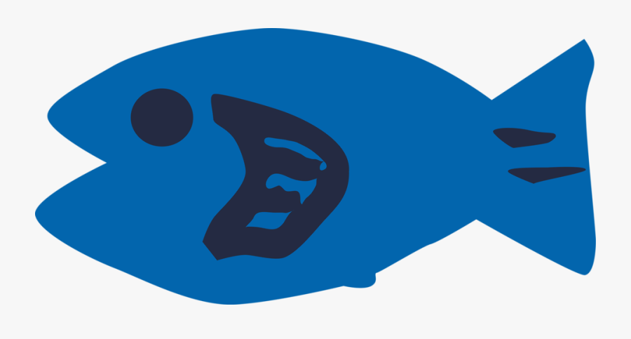 Fish - Animated Blue Transparent Fish, Transparent Clipart