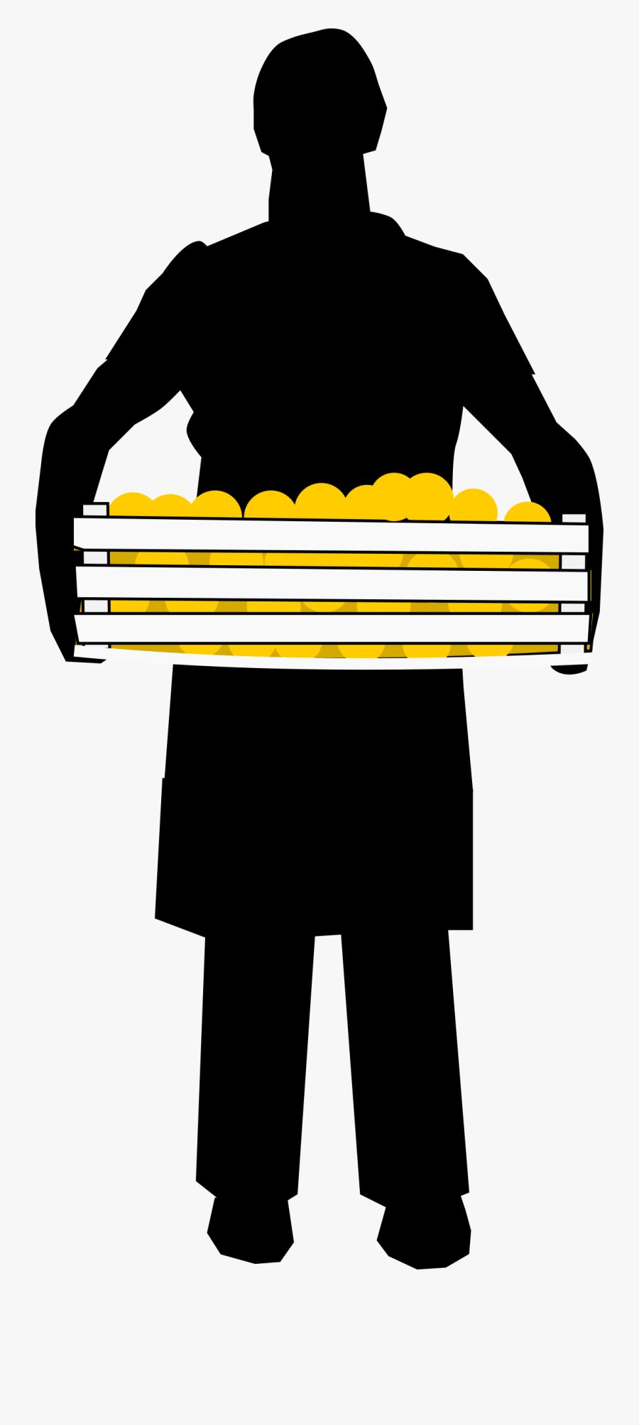 Grocery Store Silhouette Clip Art - Trabalhador De Supermercado Png, Transparent Clipart
