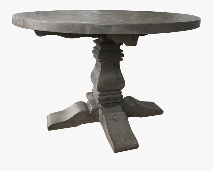 Round Gray Dining Table, Transparent Clipart
